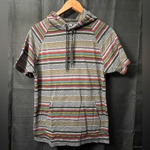 Beautiful Giant Striped Hooded Shirt